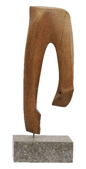 Commandeur W.  | Untitled, wood 60.5, signed with initials on the back and dated 1951