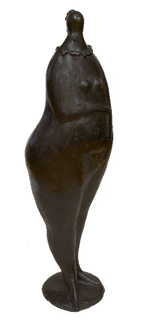 Hemert E. van | Kraagje, patinated bronze 81.0 x 23.0 cm, signed on the base with monogram and executed 2010