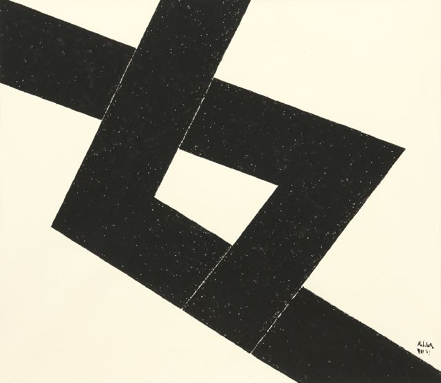 Toon Kelder | Abstract composition, gouache on paper, 77.0 x 68.0 cm, signed l.r. and dated '69
