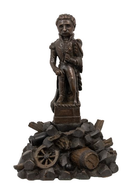 Rousseau H.  | Baron Daumesnil (Le Général Daumesnil), bronze 49.5 x 33.0 cm, signed on the base and executed in 2011